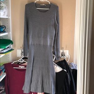 Beautiful Grey ribbed sweater dress never worn